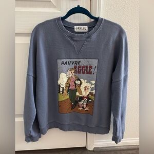 Blue Graphic Sweater